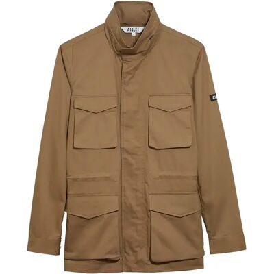 Waterdichte saharajack met opvouwbare capuchon Aigle Marron M Waterdichte saharajack met opvouwbare capuchon Aigle Marron M