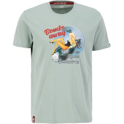 T-shirt Alpha Industries Nose Art Vert S T-shirt Alpha Industries Nose Art Vert S