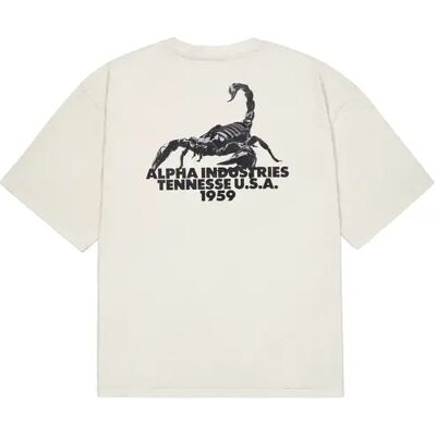 T-shirt met print op de rug Alpha Industries US Scorpion Gris M T-shirt met print op de rug Alpha Industries US Scorpion Gris M
