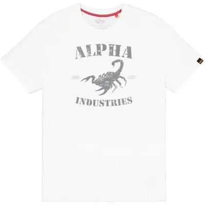 T-shirt Alpha Industries Scorpion Blanc 3XL T-shirt Alpha Industries Scorpion Blanc 3XL