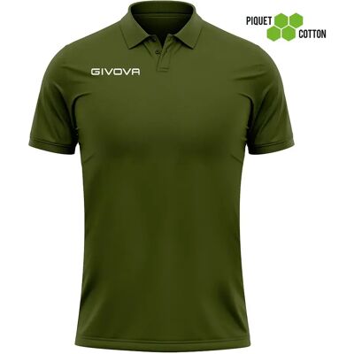 Katoenen piqué polo Givova Summer Vert L Katoenen piqué polo Givova Summer Vert L