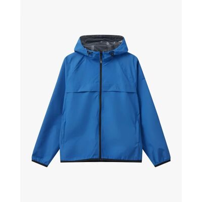 Lange waterdichte jas H2O Rømø Logo LW Packable Bleu XL Lange waterdichte jas H2O Rømø Logo LW Packable Bleu XL