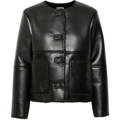 Leren jas voor vrouwen Ichi Ecoza Noir 38 Leren jas voor vrouwen Ichi Ecoza Noir 38
