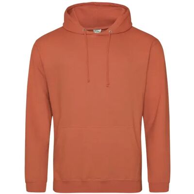 Hoodie Just Hoods College Orange 2XL Hoodie Just Hoods College Orange 2XL