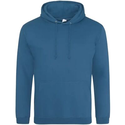 Hoodie Just Hoods College Bleu 2XL Hoodie Just Hoods College Bleu 2XL