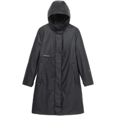 Waterdichte jas met capuchon voor dames Krakatau Mentat Noir M Waterdichte jas met capuchon voor dames Krakatau Mentat Noir M