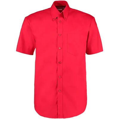 Shirt met lange mouwen Kustom Kit Premium Oxford Classic Fit Rouge 2XL Shirt met lange mouwen Kustom Kit Premium Oxford Classic Fit Rouge 2XL