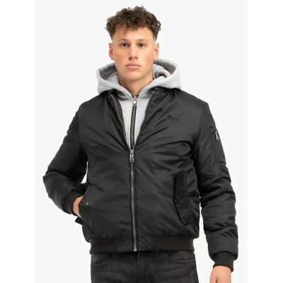 Hooded jacket Lonsdale Clifton All Seasons Noir 2XL Hooded jacket Lonsdale Clifton All Seasons Noir 2XL