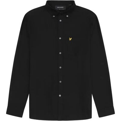 Shirt Lyle & Scott Plain Oxford Noir M Shirt Lyle & Scott Plain Oxford Noir M
