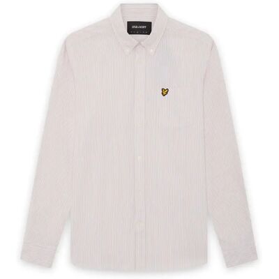 Shirt Lyle & Scott Stripe Oxford Rose M Shirt Lyle & Scott Stripe Oxford Rose M