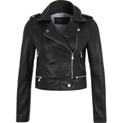Leren jas voor vrouwen Oakwood Yoko Noir L Leren jas voor vrouwen Oakwood Yoko Noir L