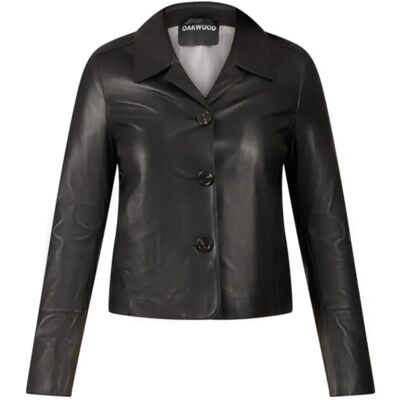 Leren jas voor vrouwen Oakwood Lexia Noir XS Leren jas voor vrouwen Oakwood Lexia Noir XS