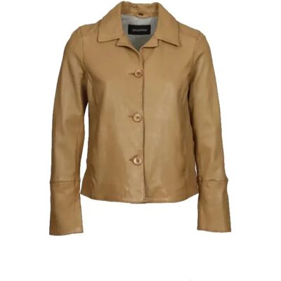 Leren jas voor vrouwen Oakwood Lexia Marron M Leren jas voor vrouwen Oakwood Lexia Marron M