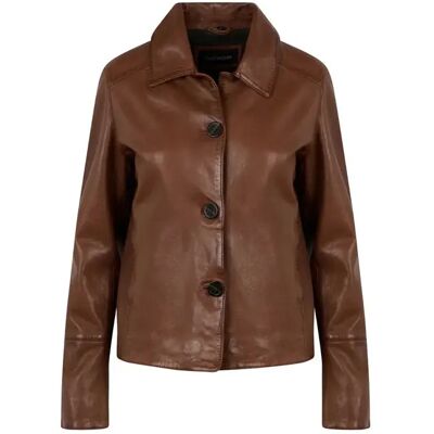 Leren jas voor vrouwen Oakwood Lexia Marron XS Leren jas voor vrouwen Oakwood Lexia Marron XS