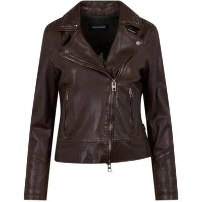Leren jas voor vrouwen Oakwood Bruna Marron XS Leren jas voor vrouwen Oakwood Bruna Marron XS