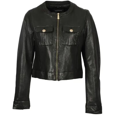 Dames leren ritsjack Oakwood Susan Noir XS Dames leren ritsjack Oakwood Susan Noir XS