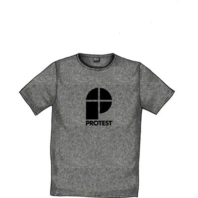 T-shirt Protest Classic Logo Gris L T-shirt Protest Classic Logo Gris L