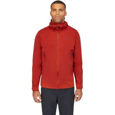 Waterdichte jas Rab Kinetic 2.0 Rouge 2XL Waterdichte jas Rab Kinetic 2.0 Rouge 2XL