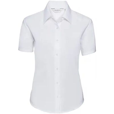 Dameshemd Russell Athletic Classic Oxford Blanc 6XL Dameshemd Russell Athletic Classic Oxford Blanc 6XL