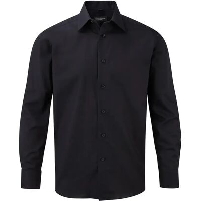 Katoenen shirt met lange mouwen Russell Athletic Oxford Noir L Katoenen shirt met lange mouwen Russell Athletic Oxford Noir L