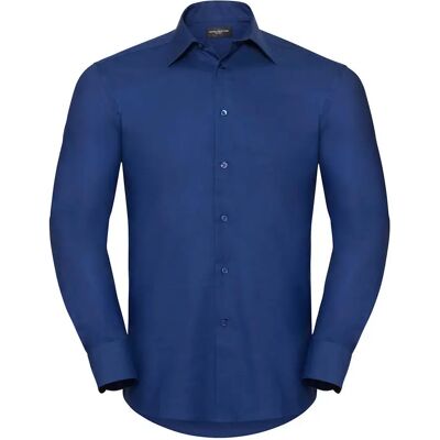 Katoenen shirt met lange mouwen Russell Athletic Oxford Bleu 2XL Katoenen shirt met lange mouwen Russell Athletic Oxford Bleu 2XL