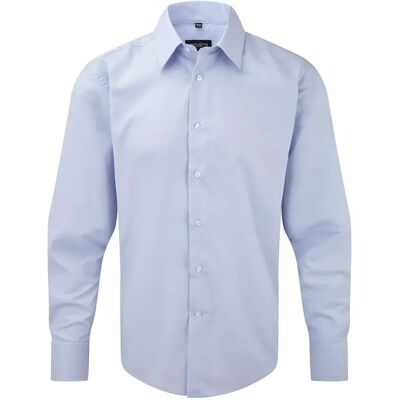 Katoenen shirt met lange mouwen Russell Athletic Oxford Bleu 2XL Katoenen shirt met lange mouwen Russell Athletic Oxford Bleu 2XL