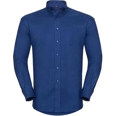 Shirt met lange mouwen Russell Athletic Oxford Bleu 6XL Shirt met lange mouwen Russell Athletic Oxford Bleu 6XL
