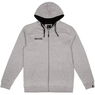 Hooded sweatshirt met rits Spalding Flow Gris 2XL Hooded sweatshirt met rits Spalding Flow Gris 2XL