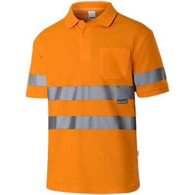 Polo met hoge zichtbaarheid Velilla Orange 2XL Polo met hoge zichtbaarheid Velilla Orange 2XL