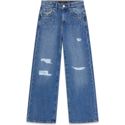 Meisjesjeans Guess 90S Comfort Bleu 10 jaar Meisjesjeans Guess 90S Comfort Bleu 10 jaar