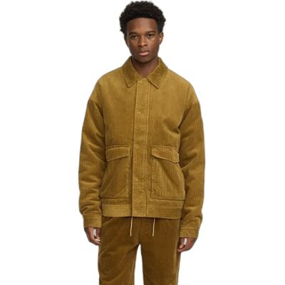 Gestepte corduroy jas Revolution Marron XL Gestepte corduroy jas Revolution Marron XL