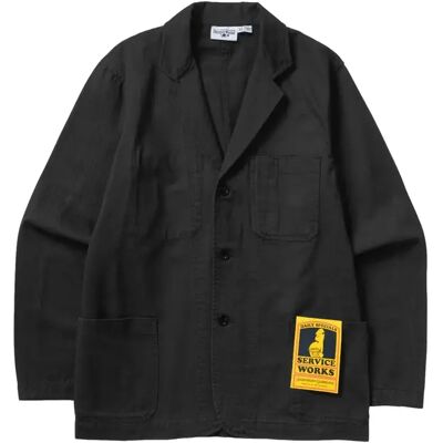 Jas Service Works Twill Server Suit Noir M Jas Service Works Twill Server Suit Noir M