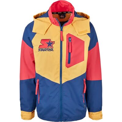 Jas Urban Classics starter multicolored logo Rood XS Jas Urban Classics starter multicolored logo Rood XS
