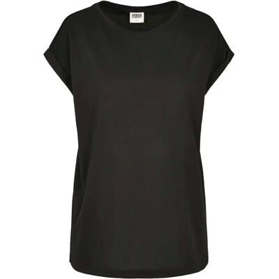 Urban Classics Dames-T-shirt grote maat Urban Classic organic extended Zwart 5XL Urban Classics Dames-T-shirt grote maat Urban Classic organic extended Zwart 5XL