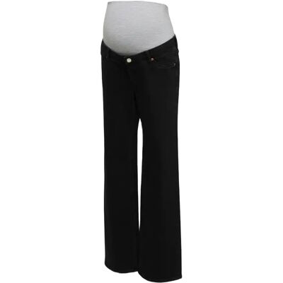 Vrouwen wide leg jeans Mamalicious RA118 GA Noir 31x32 Vrouwen wide leg jeans Mamalicious RA118 GA Noir 31x32
