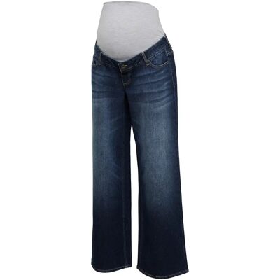 Dames Wide Leg Jeans Mamalicious Malaga Bleu 27x32 Dames Wide Leg Jeans Mamalicious Malaga Bleu 27x32