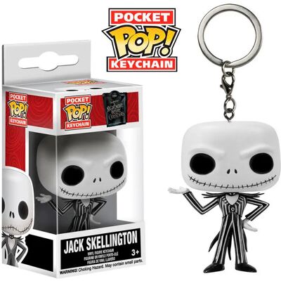 Kindersleutelhanger Funko Pocket Pop Nightmare before Christmas Jack Skellington Blanc 4 cm Kindersleutelhanger Funko Pocket Pop Nightmare before Christmas Jack Skellington Blanc 4 cm