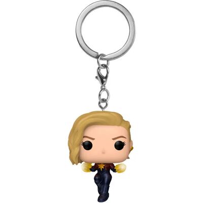 Sleutelhanger Funko Pocket Pop Marvel The Marvels Captain Marvel Beige TU Sleutelhanger Funko Pocket Pop Marvel The Marvels Captain Marvel Beige TU