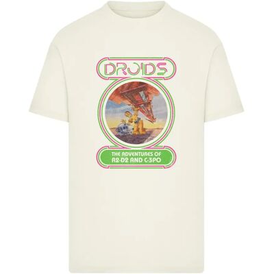 T-shirt Merchcode Star Wars Droids Blanc S T-shirt Merchcode Star Wars Droids Blanc S
