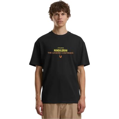 T-shirt Merchcode Star Wars Mandalorian Magazine Noir 4XL T-shirt Merchcode Star Wars Mandalorian Magazine Noir 4XL