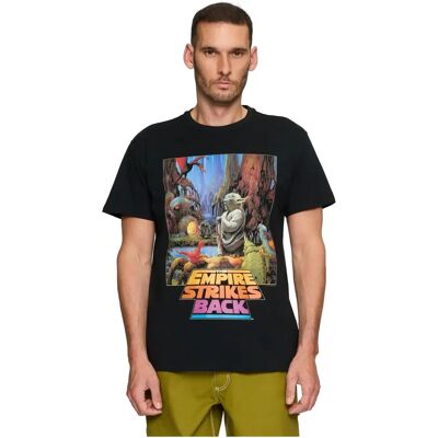 T-shirt Merchcode Star Wars Yoda Noir XS T-shirt Merchcode Star Wars Yoda Noir XS