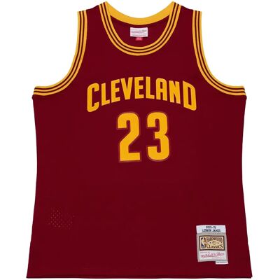 Mitchell & Ness Cleveland Cavaliers shirt Lebron James Rouge S Mitchell & Ness Cleveland Cavaliers shirt Lebron James Rouge S