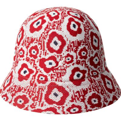 Bob Kangol Retro Flower Casual Rood L (58/59 cm) Bob Kangol Retro Flower Casual Rood L (58/59 cm)