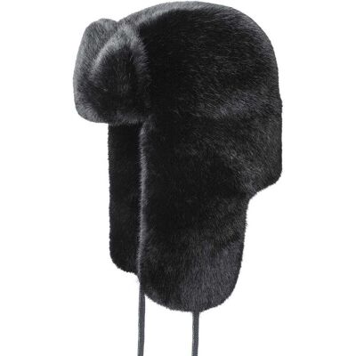 Bivakmuts van imitatiebont Kangol Zwart M Bivakmuts van imitatiebont Kangol Zwart M