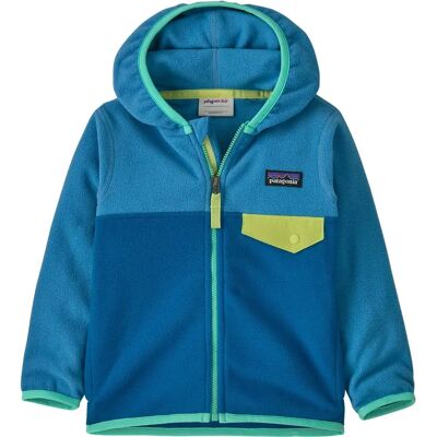 Baby fleece met capuchon Patagonia Micro D Snap-T Bleu 6 maanden Baby fleece met capuchon Patagonia Micro D Snap-T Bleu 6 maanden