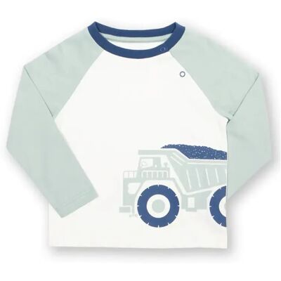 Baby T-shirt met lange mouwen Kite Dumper Truck Vert 3/6 maanden Baby T-shirt met lange mouwen Kite Dumper Truck Vert 3/6 maanden