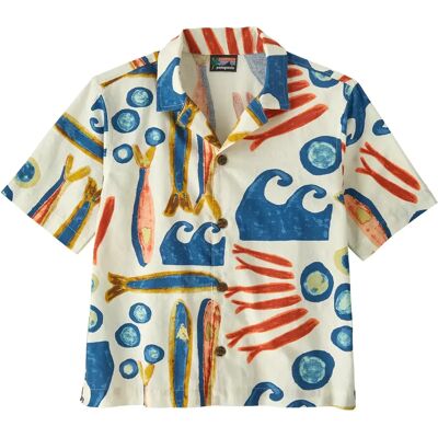 Kinderhemd Patagonia Tidal Threads Blanc 16 jaar oud Kinderhemd Patagonia Tidal Threads Blanc 16 jaar oud