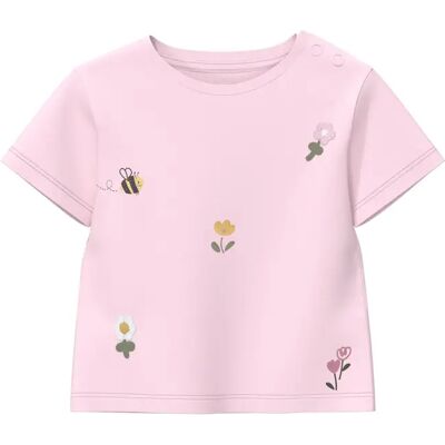 T-shirt rechte snit met artwork en Drukknopen voor baby's s.Oliver Rose 6 maanden T-shirt rechte snit met artwork en Drukknopen voor baby's s.Oliver Rose 6 maanden