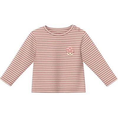 Gestreept en effen rib T-shirt voor baby's s.Oliver Rose 2 jaar Gestreept en effen rib T-shirt voor baby's s.Oliver Rose 2 jaar
