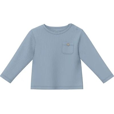 T-shirt met drukknoopjes en borstzak voor baby s.Oliver Bleu 3 maanden T-shirt met drukknoopjes en borstzak voor baby s.Oliver Bleu 3 maanden